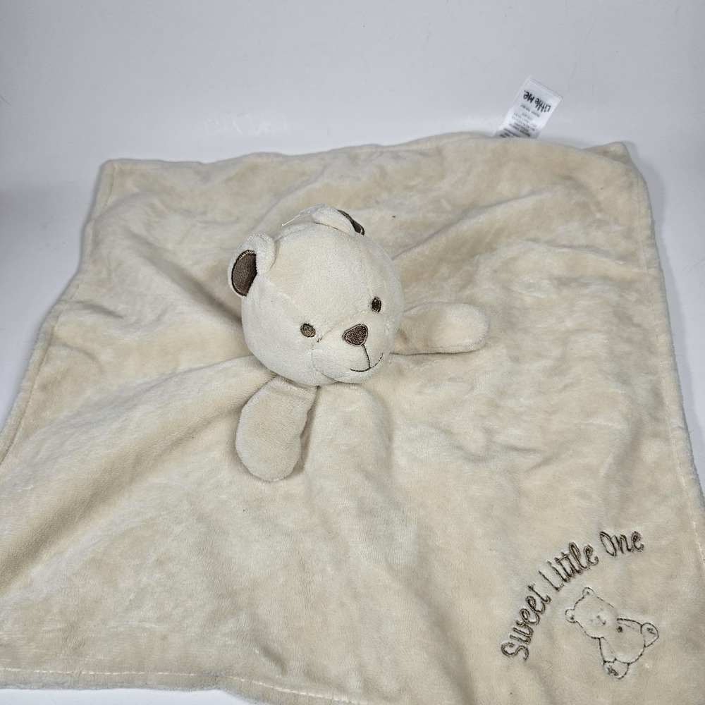 Little Me Sweet Little One Bear Lovey Security Blanket Plush Baby Comfort Toy